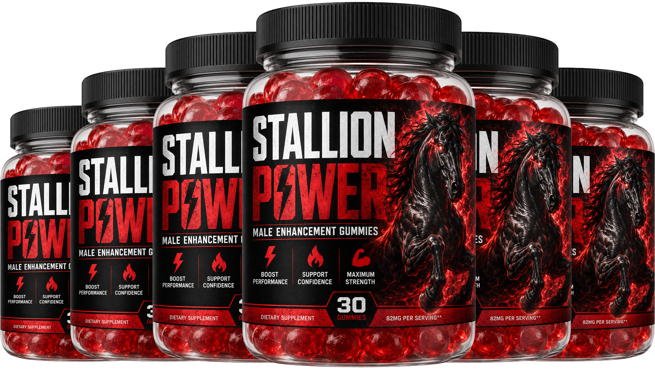 Stallion Power 6 Bottle Package — Best Value 180 Day Supply